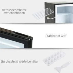 Mini Fryser, 47x44,2x48,8 cm, Sort Discount