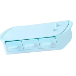 Isforme>Mini Ice Pop Form DIY Hem Barn Livsmedelskvalitet Silikon Ice Pop Form för Glass Six Grid Blue