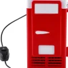 Køleskabe>Mini køleskab til bil, camping, bærbar elektrisk fryser til lastbil, autocamper, båd, udendørs rejser (rød)