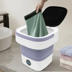 Mini Vaskemaskine, 12L Kapacitet, 36W Effekt, 3 Rengøringsindstillinger, Støjniveau 30-40dB, Foldbart Design Best