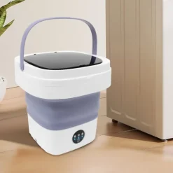 Mini Vaskemaskine, 12L Kapacitet, 36W Effekt, 3 Rengøringsindstillinger, Støjniveau 30-40dB, Foldbart Design Best