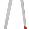 Køkkentænger>Mini-madtang 14,5 cm håndformet silikonehoved i rustfrit stål, egnet til madlavning, BBQ, grill, køkken, rød