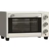 Miniovn 21 L med rotisserie, 3 funktioner, 100–230 °C, rist & bageplade, rustfri/glas, cremehvid Hot