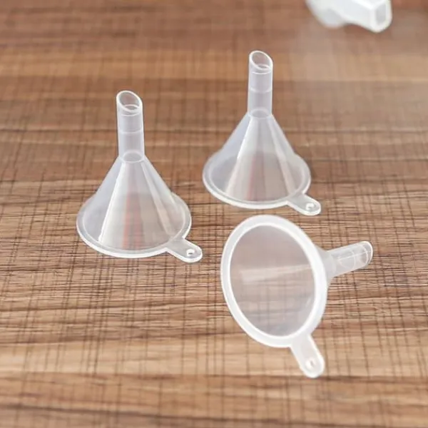 Tragte>Minitragt klar bred mund plastik multifunktions opvaskemaskine Tåler lille tragt til laboratorieflaske parfume krydderipulver