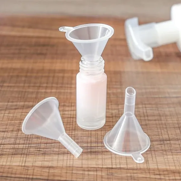 Tragte>Minitragt klar bred mund plastik multifunktions opvaskemaskine Tåler lille tragt til laboratorieflaske parfume krydderipulver