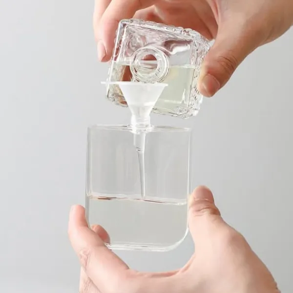 Tragte>Minitragt klar bred mund plastik multifunktions opvaskemaskine Tåler lille tragt til laboratorieflaske parfume krydderipulver