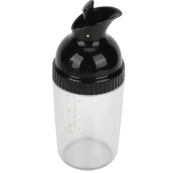 Piskeris & Shakers Til Salatdressing>200ml salatdressing shaker BPA-fri salatdressingkrukke med låg og forhindrer lækage til køkken, sort