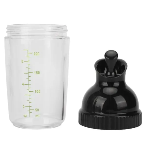 Piskeris & Shakers Til Salatdressing>200ml salatdressing shaker BPA-fri salatdressingkrukke med låg og forhindrer lækage til køkken, sort