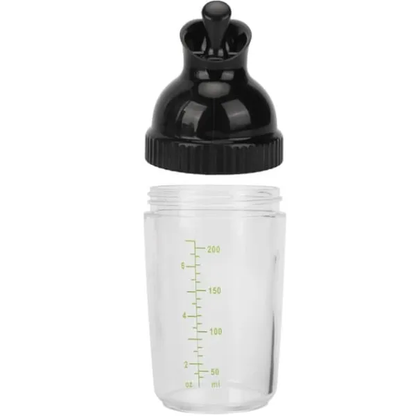 Piskeris & Shakers Til Salatdressing>200ml salatdressing shaker BPA-fri salatdressingkrukke med låg og forhindrer lækage til køkken, sort