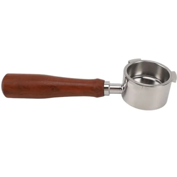 Kaffemaskiner Til God Kaffe>51mm Bundløst Portafilter Kaffemaskine Rustfrit Stål Portafilter 3 Ører Bundløst Portafilter til Delonghi
