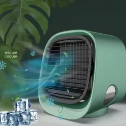 Ventilatorer>Moderne Mini Air Cooler USB AC / Fan luftfugter - Grøn
