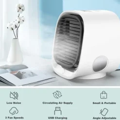 Ventilatorer>Moderne Mini Air Cooler USB AC / Fan luftfugter - Grøn