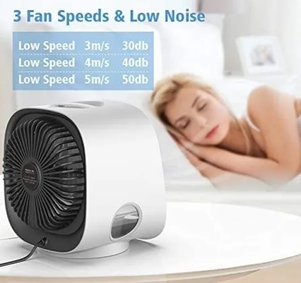 Ventilatorer>Moderne Mini Air Cooler USB AC / Fan luftfugter - Grøn