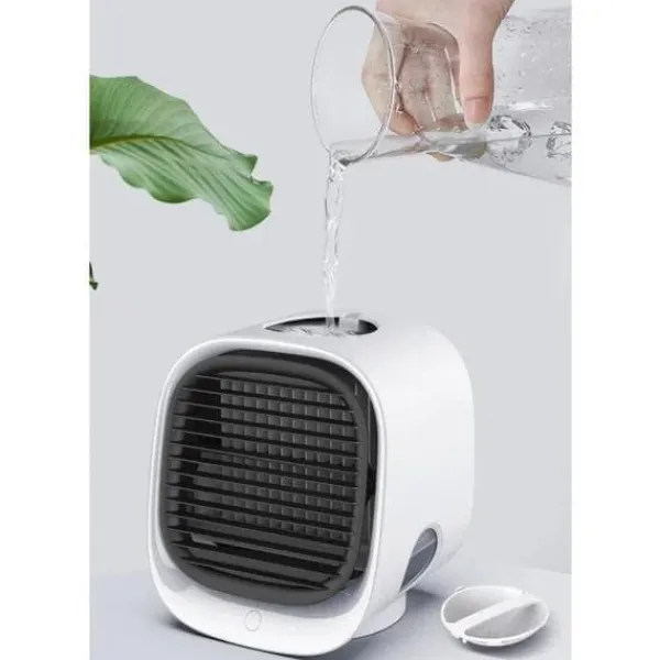 Ventilatorer>Moderne Mini Air Cooler USB AC / Fan luftfugter - Grøn