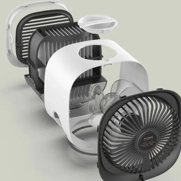 Ventilatorer>Moderne Mini Air Cooler USB AC / Fan luftfugter - Grøn