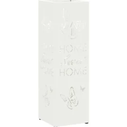 Moderne parasolfod i stål - Praktisk paraplystativ | Farve: Hvid | Størrelse: 15.5x15.5x49 cm Clearance