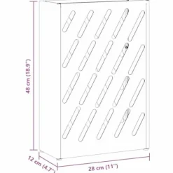 Moderne parasolfod med opbevaring - Rektangulært design | Farve: Olivengrøn | Størrelse: 28x12x41 cm