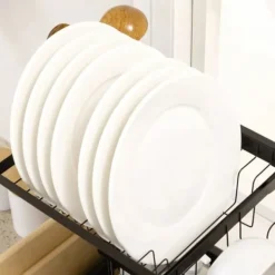 Modulært opvaskestativ i metal, op til 23 kg, sort Online
