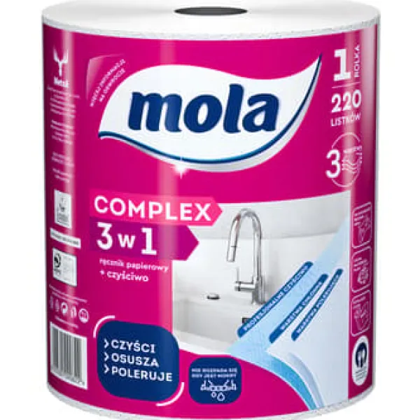 Mola Complex 3i1 Papirhåndklæde + rengøringsklud 1 stk. Online