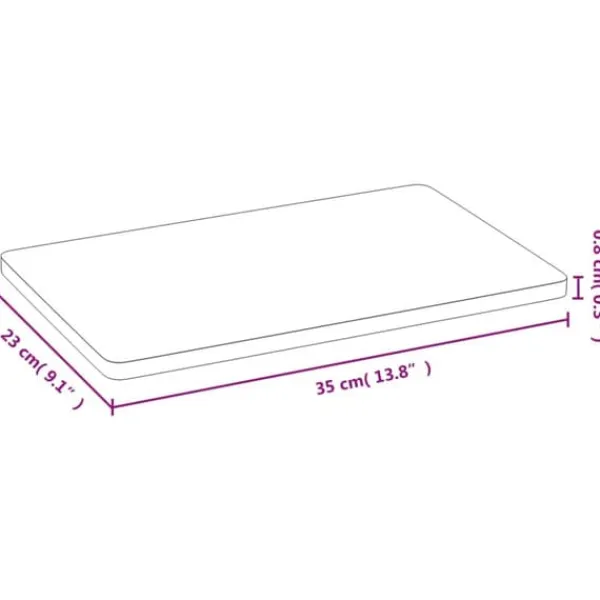 Morgenmadstallerkener 6 stk. 35x23x0,8 cm bambus - Morgenmadstallerken - Morgenmadstallerkener - Home & Living Online