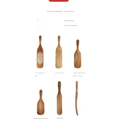 Myqqhbs Spurtle træsæt håndlavet, holdbart, skotsk Discount