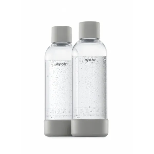 Sodavandsmaskiner>Mysoda PET-flaska 1L 2-pack, Grey