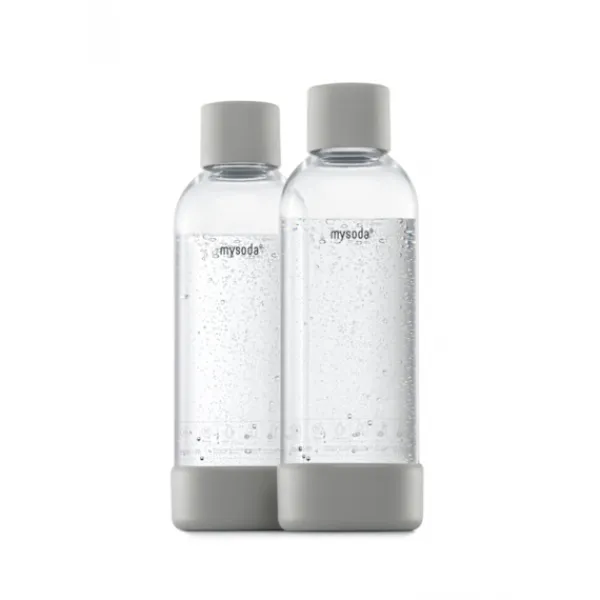 Sodavandsmaskiner>Mysoda PET-flaska 1L 2-pack, Grey