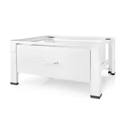 Nedis Stativ til vaskemaskine og tørretumbler | Skuffe | 150 kg | Hvid Online