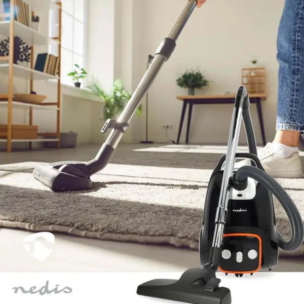 Nedis Støvsuger med pose | Med Pose | 700 W | Støvkapacitet: 3.0 l | Combi Børste | Aaktionsradius: 9.00 m | Støvsuger sugekontrol | Hepa 13