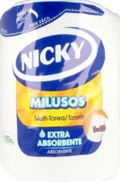 Aftørringspapir>Nicky Multiusos Extra Absorbent Paper 1 = 10 Rolls
