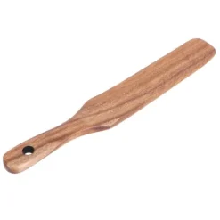 Non-stick træmadlavningsspatel - Teak creme træ, perfekt til husholdningsredskaber