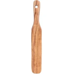 Non-stick træmadlavningsspatel - Teak creme træ, perfekt til husholdningsredskaber