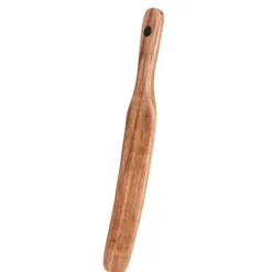 Non-stick træmadlavningsspatel - Teak creme træ, perfekt til husholdningsredskaber