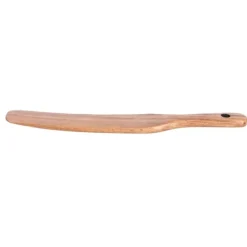 Non-stick træmadlavningsspatel - Teak creme træ, perfekt til husholdningsredskaber
