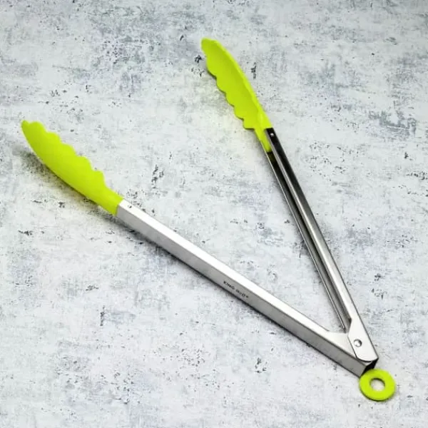 Køkkentænger>Nylon køkkentang 30,5cm KINGHOFF KH-3672 grøn
