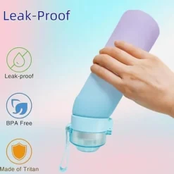 OBOSOE Airwater Flaske 650ml – 7 smagskapsler | Sukkerfri og aromatisk | Gradient Blue med Suptube Hot