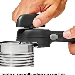 OBOSOE åbner og flaskeåbner med godt greb, Smooth Edge dåseåbner til køkken og flasker