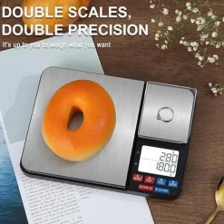 OBOSOE Digital køkkenvægt med dobbelte vejplader 10 kg/1 g og 500 g/0,01 g Discount
