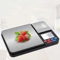 OBOSOE Digital køkkenvægt med dobbelte vejplader 10 kg/1 g og 500 g/0,01 g Discount