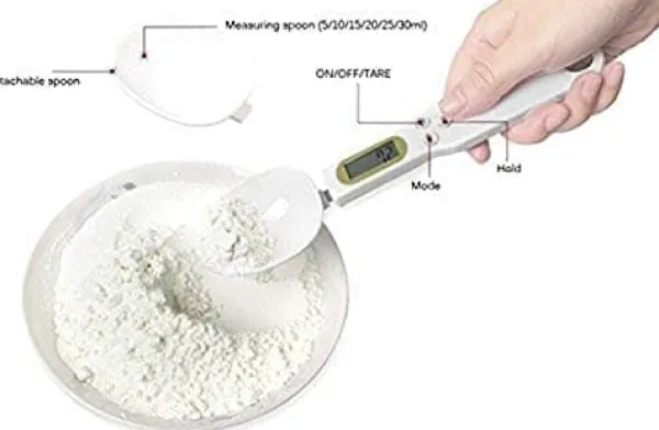OBOSOE Digital Køkkenvægtske 500 g/0,1 g – med tarafunktion til mel, væske, te, medicin Sale