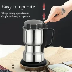 OBOSOE Elektrisk Multifunktionel Kværn / Kaffekværn med 4-bladet stålkniv – Mal kaffebønner, krydderier og ingredienser Hot