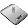 OBOSOE køkkenvægt, lommevægt, rustfrit stål, 1g-5kg, tærtefunktion og LCD-display – vægt til mad og kaffe
