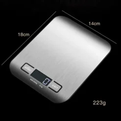 OBOSOE Køkkenvægt Lommevægt 1g–5kg – Digital Rustfrit Stål Vægtsensor med LCD & Tara-funktion New