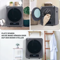 OBOSOE kondensator tørretumbler | 3 kg (maks. 4 kg) | Multifiltrering | 850 W | Til vægmontering | 6 programmer Sale