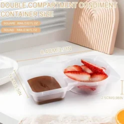 Beholdere Til Madopbevaring>OBOSOE madkasser/opbevaringsglas med låg 10-pak – Genanvendelige, delte madkasser til snacks, portioner og picnic