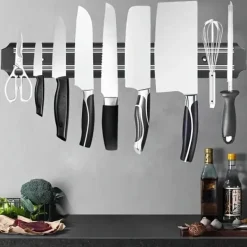 Køkkenorganisering>OBOSOE magnetisk knivholder 48cm – stærk magnetisk knivstativ til køkken, kreativt køkkentilbehør