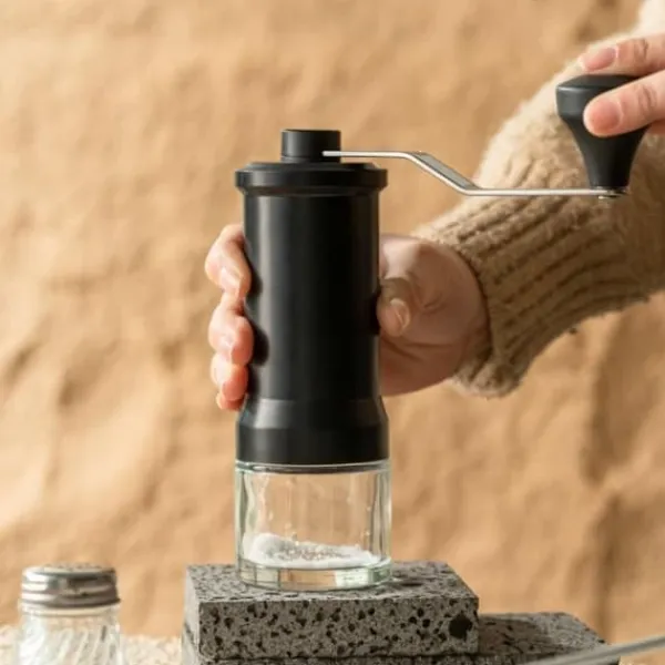 OBOSOE manuel kaffekværn – hånddrejet bærbar kaffebønnekværn til udendørs og håndbrygning Online