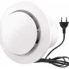 Ventilatorer>OBOSOE 100mm Vægmonteret udsugningsventilator med kontraventil, energieffektiv ventilationsventilator 130 m³/h (4 tommer)