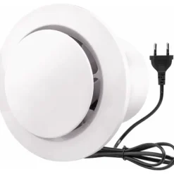 Ventilatorer>OBOSOE 100mm Vægmonteret udsugningsventilator med kontraventil, energieffektiv ventilationsventilator 130 m³/h (4 tommer)