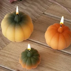 OBOSOE 3-pak græskar silikone forme - harpiks stearinlys forme til boligindretning, stearinlysstøbning og håndlavet sæbe, halloween dekoration Best